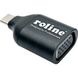 ROLINE 12033228 - Adaptador USB-C > VGA St./Bu., 1080p 60Hz