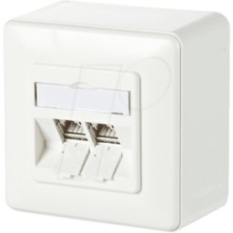 METZ CONNECT BTR 130B11D20002 - Módulo CAT.6A 2 puertos 180° AP blanco puro
