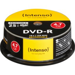 DVD-R4,7 INT25P - Intenso DVD-R 4,7GB, 25, printable