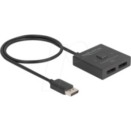 DELOCK 18906 - DisplayPort Switch 2 a 1 bidireccional 8K