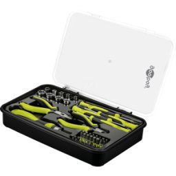 GOOBAY 77846 - Conjunto de herramientas Avanzado, 49 piezas en caja de almacena