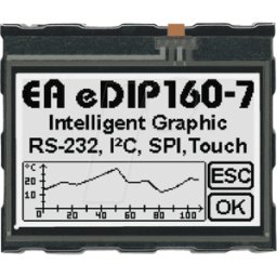 DISPLAY VISIONS LCD EDIP160W7LWT - Pantalla LCD, 160 x104 píxeles, bw-ws positivo, táctil
