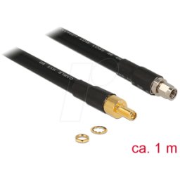 DELOCK 13013 - Cable de antena RF, conector RP-SMA > conector hembra RP-SMA, 1