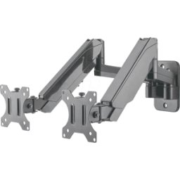 MANHATTAN 461627 - Soporte de pared para 2 monitores, 17" - 32", resorte de presi&o