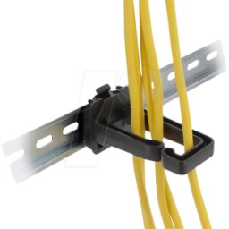 DELOCK 90769 - Soporte de cables de 70 x 24 mm con placa de montaje para montaj