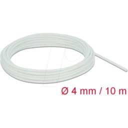 DELOCK 18927 - Funda de fibra de vidrio 10 m x 4 mm en blanco