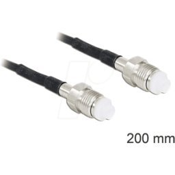 DELOCK 88592 - Cable de antena RF, conector hembra FME > conector hembra FME, 2