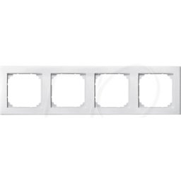 MERTEN EL MS 484419 - M-SMART, bastidor, cuádruple, blanco polar, acabado mate
