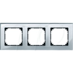 MERTEN EL MP 489360 - M-PLAN, bastidor de cristal auténtico, 3 aumentos, plata diamant