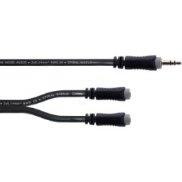 CORDIAL EY 0,3 WYY - Cable adaptador en Y, conector estéreo de 3,5 mm > 2x conector e