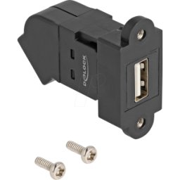 DELOCK 67150 - Toma USB 2.0 tipo A para montaje en panel a toma de 45