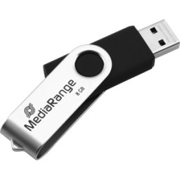 MEDIARANGE MR 908 - Memoria USB, USB 2.0, 8 GB, giratoria