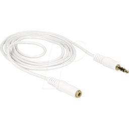 DELOCK 83767 - Cable de audio, conector jack de 3,5 mm en acoplamiento, 2 m
