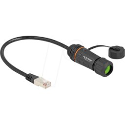 DELOCK 88147 - Adaptador de instalación RJ45, macho / hembra, Cat.6a, 25 cm