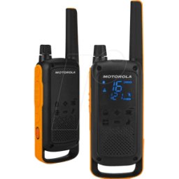 MOTOROLA T82E - Radio PMR, juego de 2, IPX4, amarillo/negro