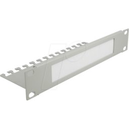 DELOCK 66537 - Panel de escobillas de gestión de cables de 10", placa de