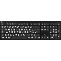 LOGICKEYBOARD LKB-LPWBBJPUDE - Teclado, USB, con etiquetado grande, con lámpara de tecla