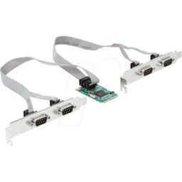 DELOCK 95243 - Tarjeta Mini PCIe > 4x RS-232 serie