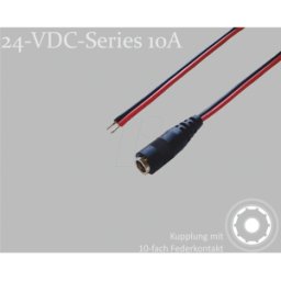 BKL 075905-750 - Cable adaptador, 750 mm, acoplamiento de CC en extremos libres