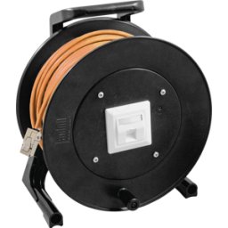 TTL NETWORK TTL KT1782-90M - Tambor de cable Cat.6A RJ45, Cat.7 DCA S/FTP, naranja, 90 m