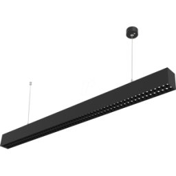 HEITRONIC HEIT LL-510015 - Lámpara colgante lineal, 31 W, 4000 lm, 4000 K, negro