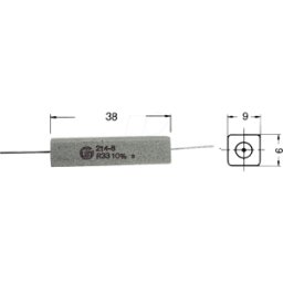 VITROHM 9W AXIAL 0,51 - Resistencia de cable, axial, 9,0 W, 510 mOhmios, 10%