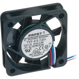EBM-PAPST PAPST 412 F 2H - Ventilador axial, 40 x 40 x 10 mm, 12 V CC, rpm: 5400
