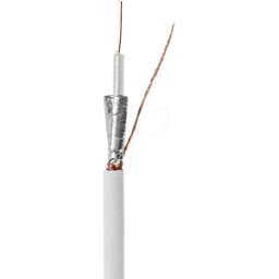 NEDIS N CSBR4030WT1000 - Cable de antena en rollo, RG 59U, 100.0m, blanco