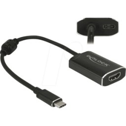 DELOCK 62988 - Cable adaptador USB Tipo-C macho > HDMI hembra, USB Tipo-C..