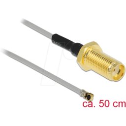 DELOCK 90404 - Cable de antena RF SMA hembra para instalación en conecto