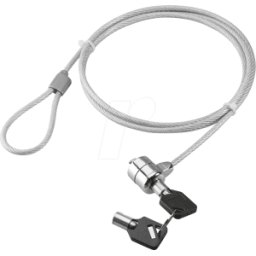 GOOBAY 93037 - Candado para portátil, llave, 1,5 m