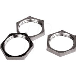 LAPP 52103300 - Contratuerca, hexagonal, M 12 x 1,5, ancho de llave 15 mm, plate