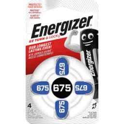 ENERGIZER EN 4X675 - Batería para audífonos, zinc-aire, 11,6x5,4 mm, Ai