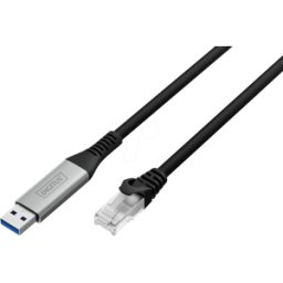 DIGITUS DIGI 300600100S - USB 3.2 Gen1 - Cable Ethernet RJ45, 1 Gbit/s, 10 m