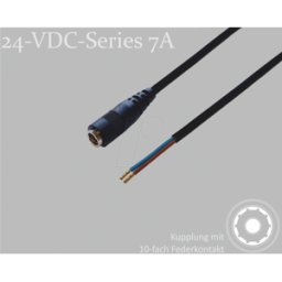 BKL 075912-750 - Cable adaptador, 750 mm, acoplamiento de CC en extremos libres