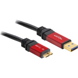 DELOCK 82761 - Cable USB 3.0, conector macho a a conector macho Micro B, 2 m
