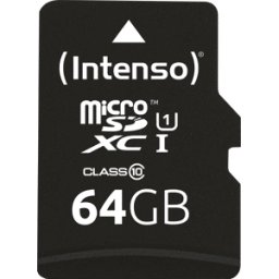 INTENSO 3423490 - Tarjeta de memoria microSDXC de 64 GB, Intensiso Class 10, UHS-1