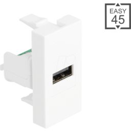 DELOCK 90911 - Easy 45 USB 2,0 Tipo-A enchufe a bloque de terminales