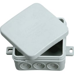 F-TRONIC EL DOF AP 85 - Caja de derivación, sala húmeda IP54, 85x85x40mm