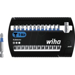 WIHA 41831 - Juego de bits XLSelector, 13 piezas mixtas, 50 mm, T-bit