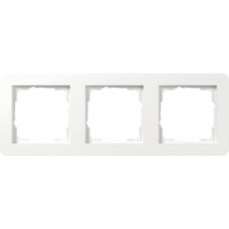 GIRA 0213 150 - Marco protector Gira E1, triple, blanco puro brillante