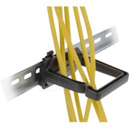 DELOCK 90770 - Soporte de cables de 70 x 70 mm con placa de montaje para montaj