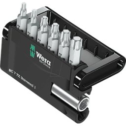 WERA 05056294001 - Juego de puntas Bit-Check 7, 7 piezas TORX (TX)
