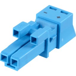 WAGO 890-1102 - WINSTA® MINI, conector hembra de 2 polos, sin carcasa de protecc