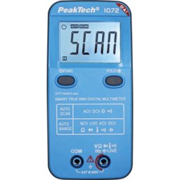 PEAKTECH 1072 - Multímetro, digital, 4.000 cuentas, NCV, TRMS