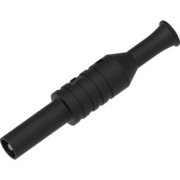 ELECTRO PJP PJP 1065-SW - Enchufe de seguridad, 4mm, negro