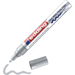 EDDING GLM750SI - Marcador de pintura brillante, 2-4 mm, plata