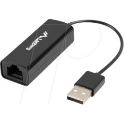 LANBERG LBG NC010001 - Tarjeta de red, USB-A, Gigabit Ethernet, 1x RJ45