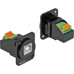 DELOCK 86733 - Módulo Type-D USB 2.0 Tipo-B hembra a bloque de terminales