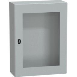 SCHNEIDER ELECTRIC NSYS3D8625T - Carcasa de acero S3D puerta tspt sin placa de montaje 800 x 600